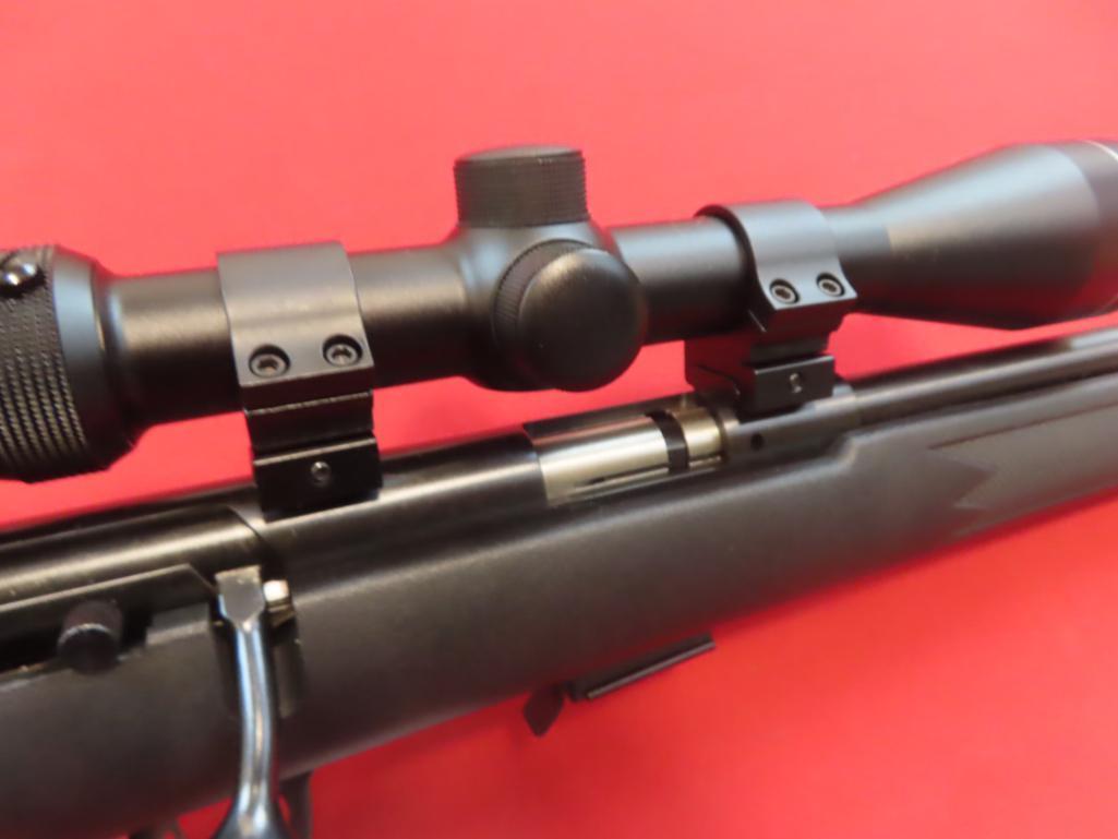 Savage Arms model 93R17 .17HMR bolt rifle with Tasco 3x9x40 scope, SN 12602