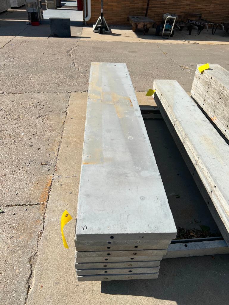 (8) 17" x 8' Wall Ties Smooth Aluminum Concrete Forms, 6-12 Hole Pattern. Located in Mt. Pleasant,