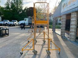 6' Bil-Jax Pro-Jax Utility Scaffold with casters, Complete Guard Rail Pkg. & Outrigger Pkg. Located