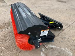 2019 Bobcat Angle Broom Attachment, Model #68, Serial #B4KZ00627, Hydraulically Driven Angle Broom,