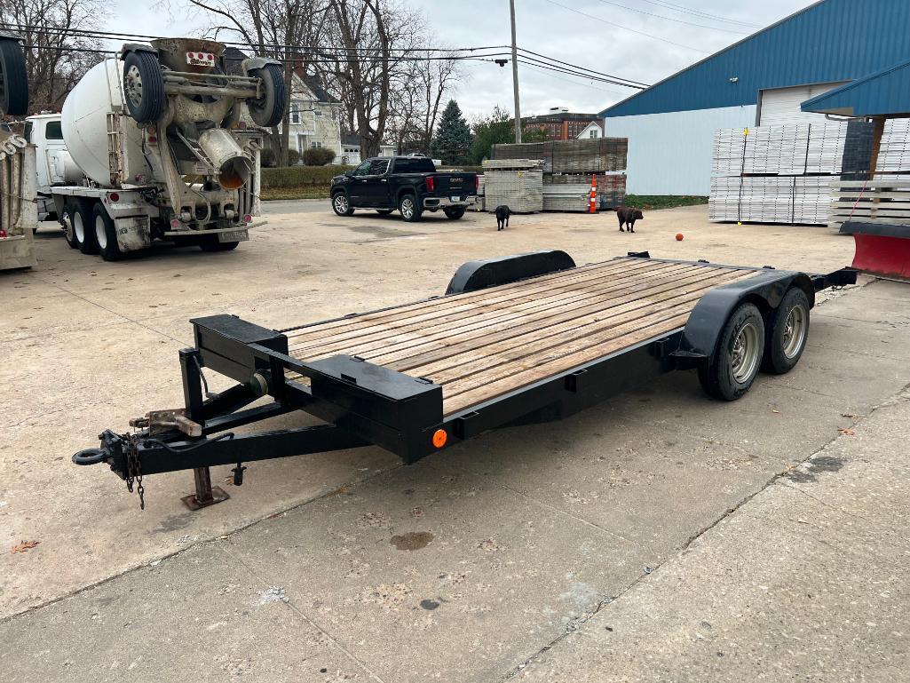 1999 Standard T/T Trailer, Tandem Axle, Registration Only, 18' x 83", Stake Pockets, 2 Toolboxes,
