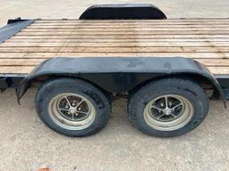 1999 Standard T/T Trailer, Tandem Axle, Registration Only, 18' x 83", Stake Pockets, 2 Toolboxes,