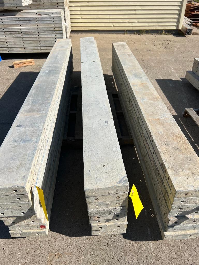 (8) 8" x 9' Wall Ties Smooth Aluminum Concrete Forms, 6-12 Hole Pattern. Located in Mt. Pleasant, IA