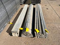 (16) 2" x 9' Wall Ties Smooth Aluminum Concrete Forms, 6-12 Hole Pattern. Located in Mt. Pleasant,