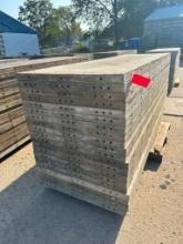 (20) 3' x 10' Wall-Ties aluminum concrete forms, smooth, 6-12 hole pattern, located in Mt. Pleasant,