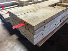 (10) 12" x 2' Wall-Ties aluminum concrete forms, smooth, 6-12 hole pattern, located in Mt. Pleasant,