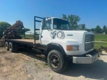 1995 Ford L9000 truck with Copma C2330/3 knuckle boom, 6x4, Caterpillar 3306 diesel engine, 111,901