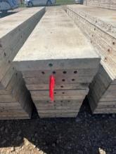 14" x 9' Tuf-n-lite aluminum concrete forms, smooth, 6-12 hole pattern
