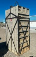 36" x 8' Tuf-n-lite aluminum concrete forms, smooth, 6-12 hole pattern