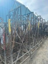 37" x 48" x 101" (118" with hook) steel concrete form cage for filler panels