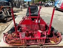 Allen 1200-NL-STD ride-on power trowel, combo blades and pans, Kawasaki 27hp engine, manual pitch,