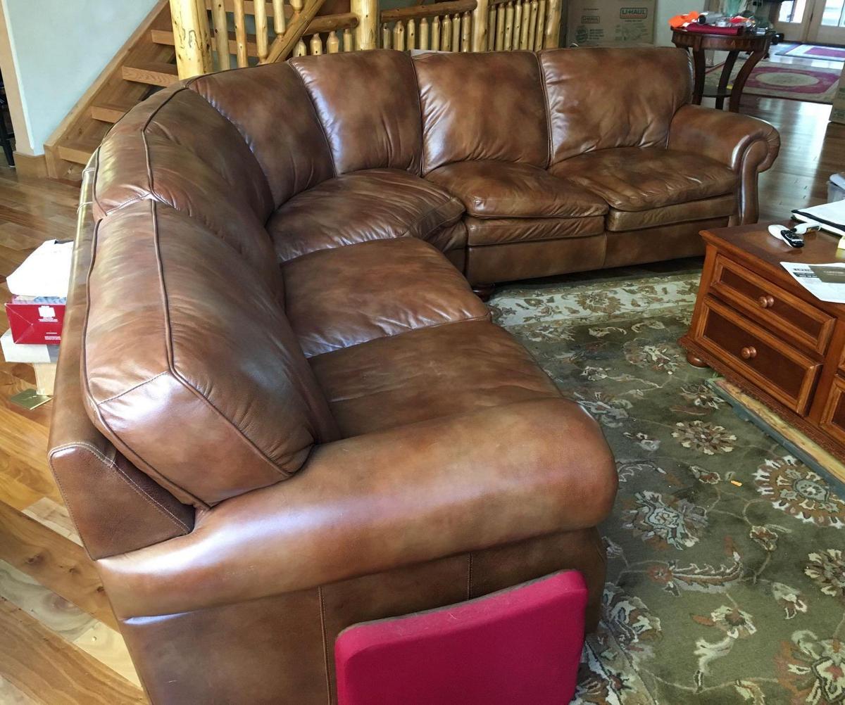 La-Z-Boy 4 Piece Leather Sectional Couch