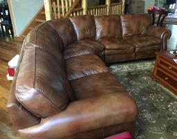 La-Z-Boy 4 Piece Leather Sectional Couch