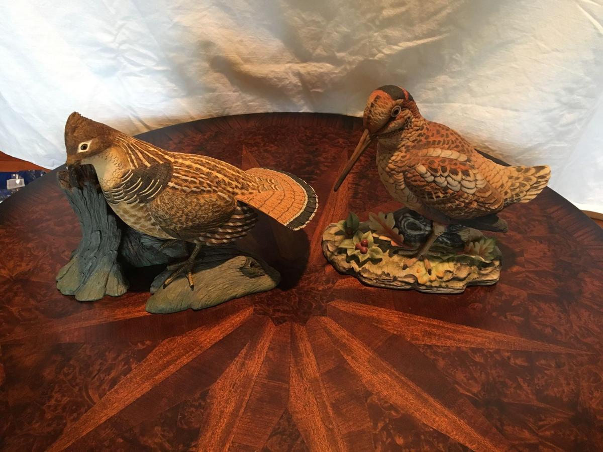 Grouse & Woodcock Figurines