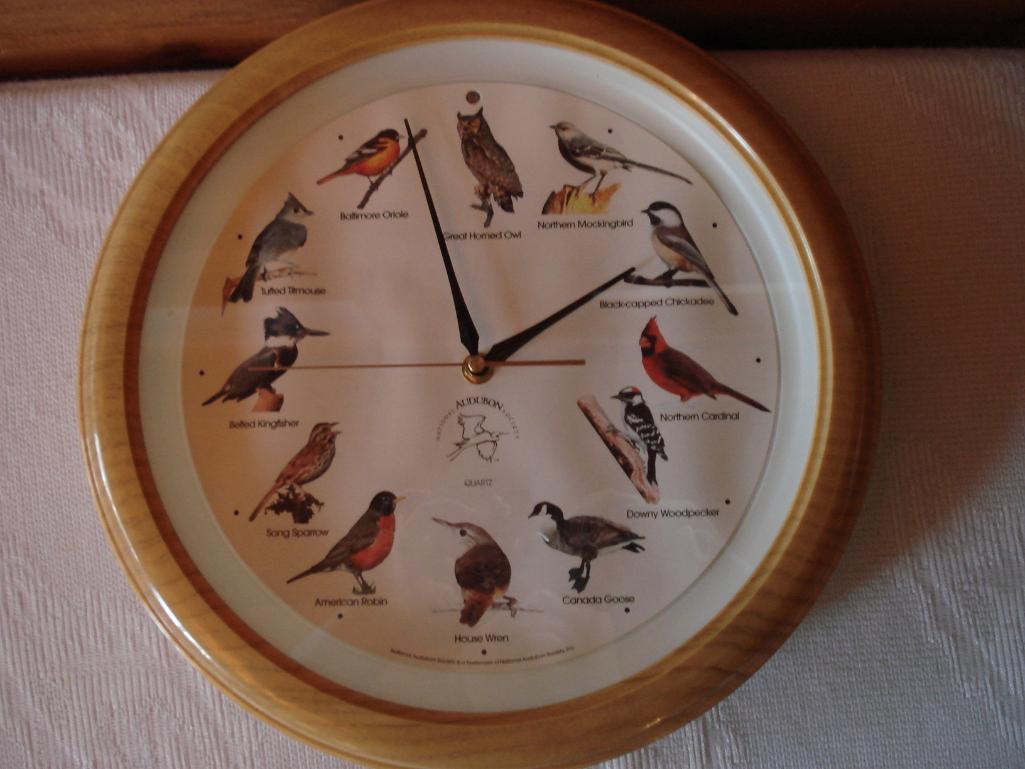 Assorted Bird Themed Round Wall Clocks