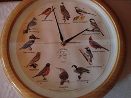 Assorted Bird Themed Round Wall Clocks