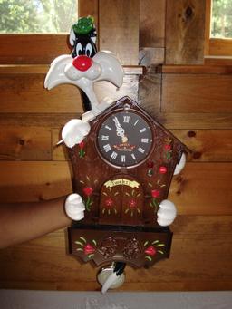 Tweety and Sylvester Animated Talking Coo-Coo Clock