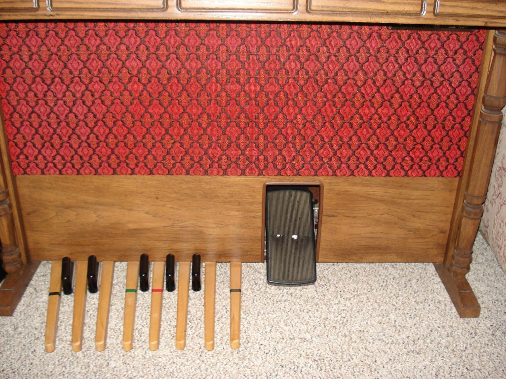 Thomas Californian 262 and Rhythm Section Organ with Bench and Organ Sheet Music/Books