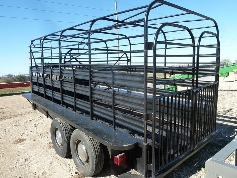 SHOP BUILT 14' GN STOCK TRAILER