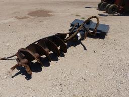 BOBCAT HYD POSTHOLE AUGER FOR SKID STEER