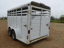 2007 CM 16' BP STOCK/HORSE TRAILER