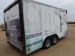 2000 PACE 16' ENCLOSED TRAILER
