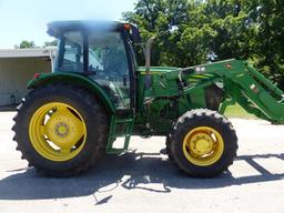 2013 JD 6105D TRACTOR W/JD H310 FE LOADER