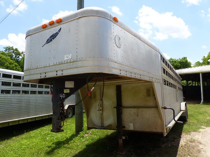 1992 FEATHERLITE 24'X7' ALUM STOCK TRAILER