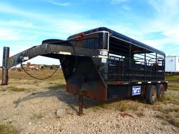 1996 GOOSENECK 16' LIVESTOCK TRAILER