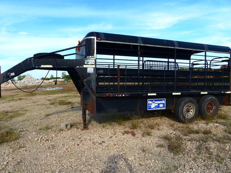 1996 GOOSENECK 16' LIVESTOCK TRAILER