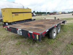 2015 7'X18' HOMEMADE FLAT BED TRAILER