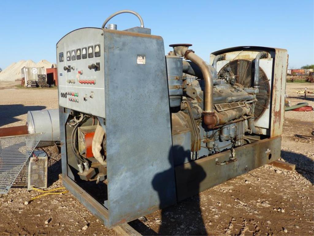 DELCO 225 KW GENERATOR W/12V71 DETROIT DIESEL MOTOR