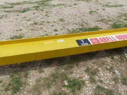 ABELL-HOWE 1 TON JIB CRANE BEAM MOUNTED