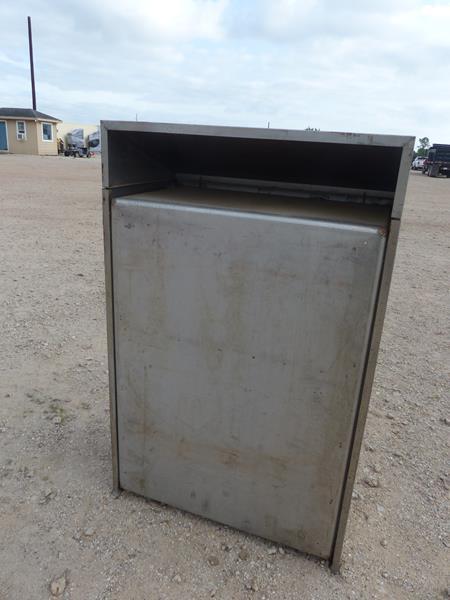 3' x 57" STAINLESS CABINET W/4 DRAWERS