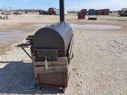 20"X40" BBQ PIT W/COFFIN COOKER