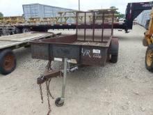 2002 BUMPER PULL UTILITY TRAILER SINGLE AXLE