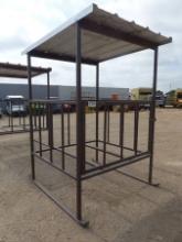 HAY BALE FEEDER 5' X 55" WITH ROOF