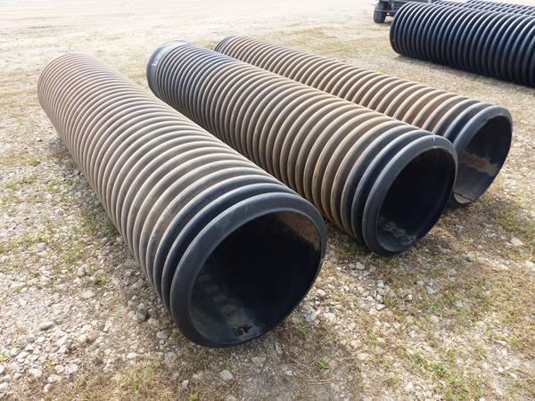 24" X 10' BLACK POLY CULVERT PIPE