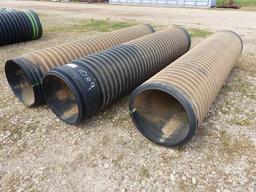 24" X 10' BLACK POLY CULVERT PIPE