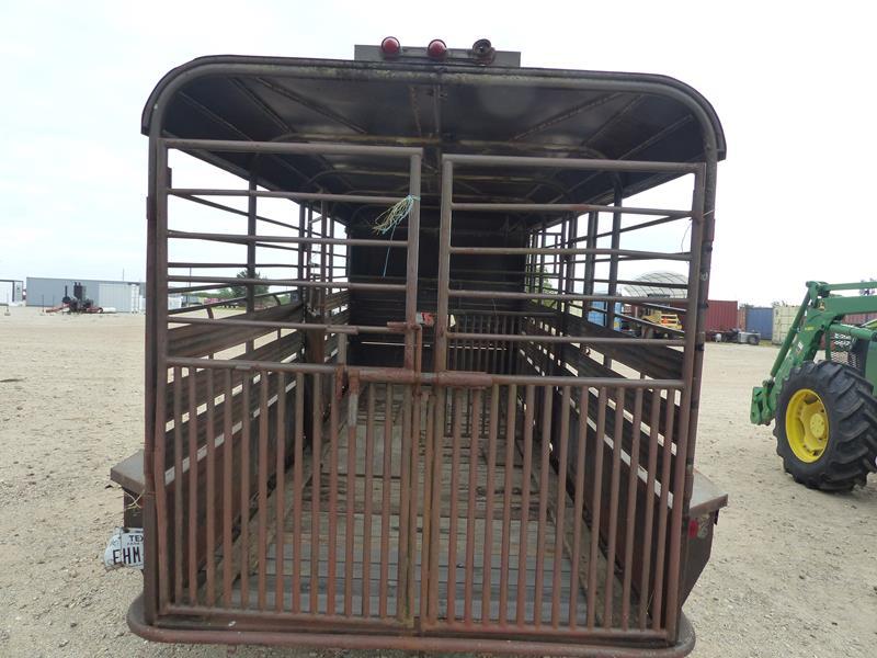 SHOP MADE GOOSENECK STOCK TRAILER 16' X 6'