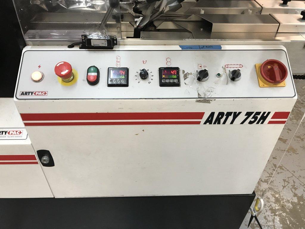 ARTYPAC MODEL ARTY 75H AUTOMATED HIGH SPEED HORIZONTAL FLOW WRAPPER,