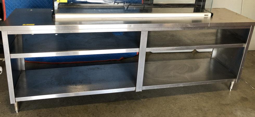 STAINLESS STEEL PREP TABLE 92" L X 20" W X 34" H