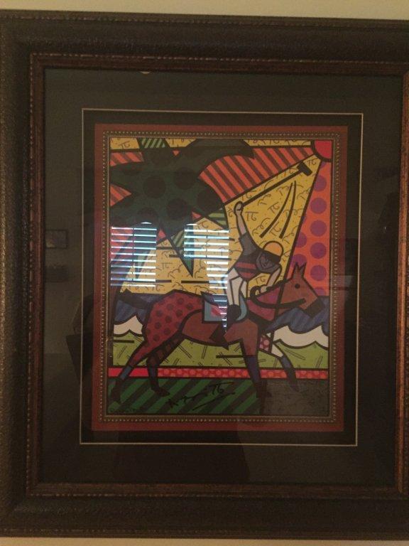 FRAMED SIGNED PRINT BY ROMERO BRITTO