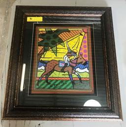 FRAMED SIGNED PRINT BY ROMERO BRITTO