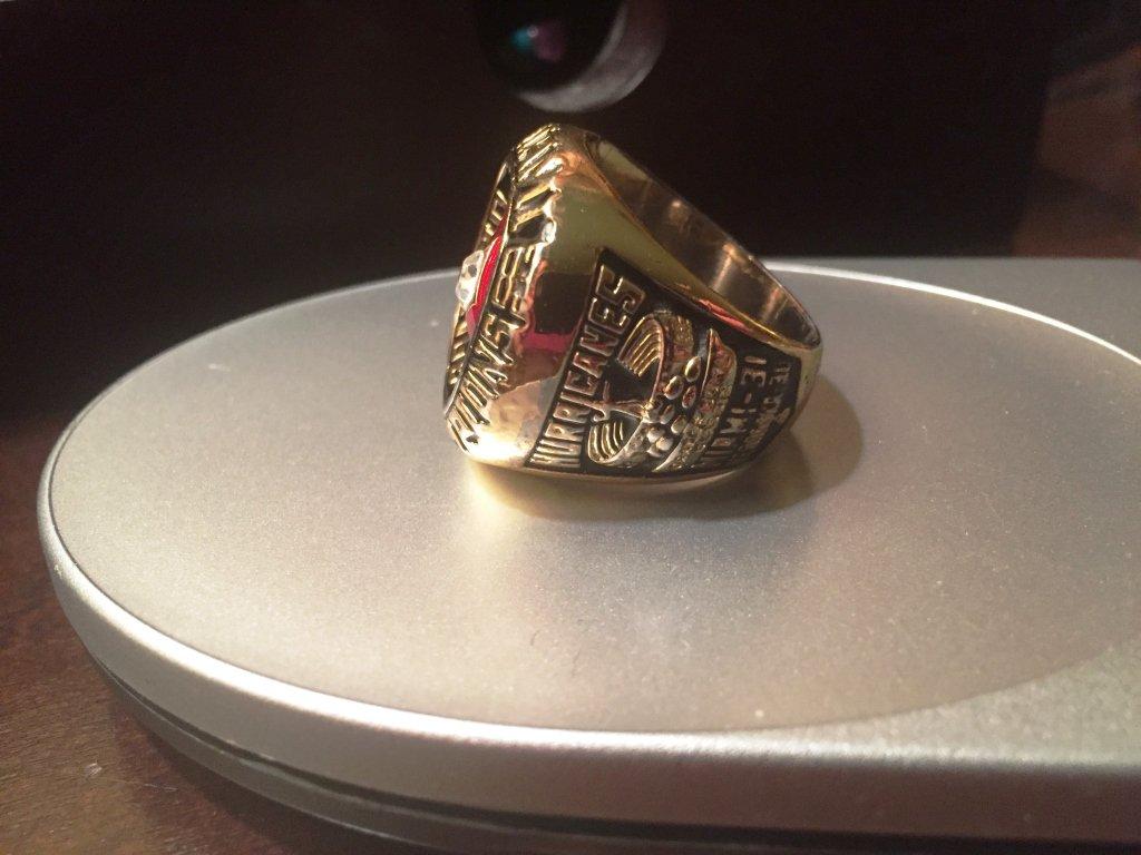 1983 MIAMI HURRICANES 50TH ORANGE BOWL NATIONAL CHAMPIONSHIP RING (REPLICA)