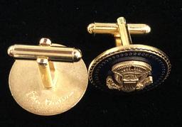 PAIRS OF CUFFLINKS INCLUDING BILL CLINTON VIP COBALT CUFFLINKS