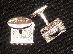 PAIRS OF CUFFLINKS INCLUDING BILL CLINTON VIP COBALT CUFFLINKS