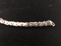 MEN'S STAINLESS STEEL CHAIN LINK 8" BRACELET