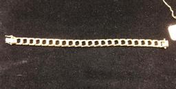 14K GOLD MEN'S 9" BRACELET (WEIGHT: 49.1 GRAMS)