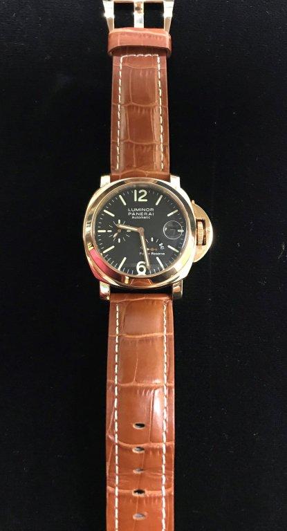 LUMINOR PANERAI AUTOMATIC W/LEATHER STRAP MEN'S WATCH (REPLICA)